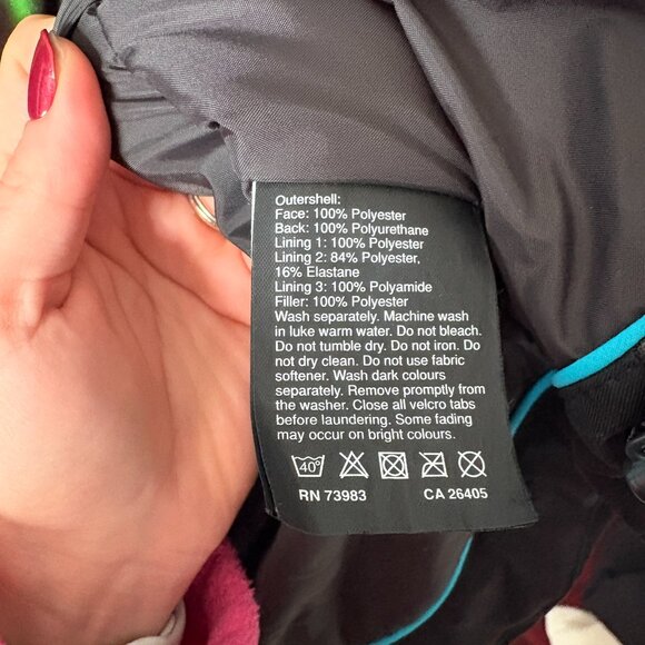 Helly Hansen Professional Floria Insulated Ski Snow Jacket Coat Black Small - Picture 8 of 8